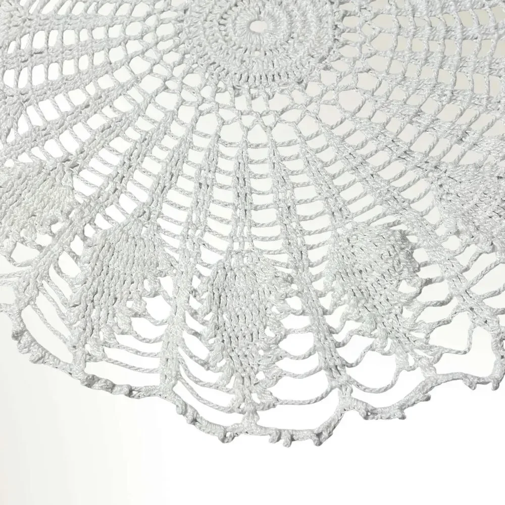 Crochet Doily White 16
